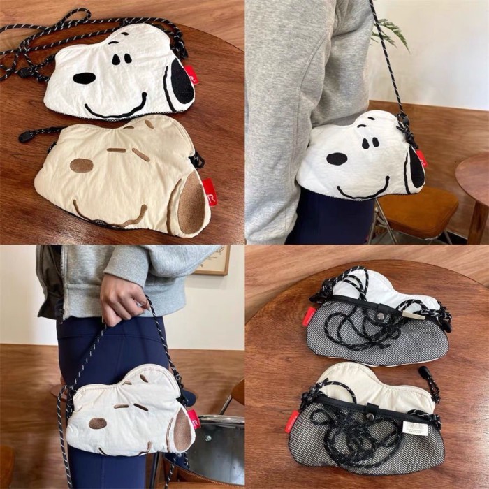 Tas Selempang Ponsel Snoopy Baru Tunggal Jepang Tas Penyimpanan Kartun Tas Gantung Tas Tangan Porta