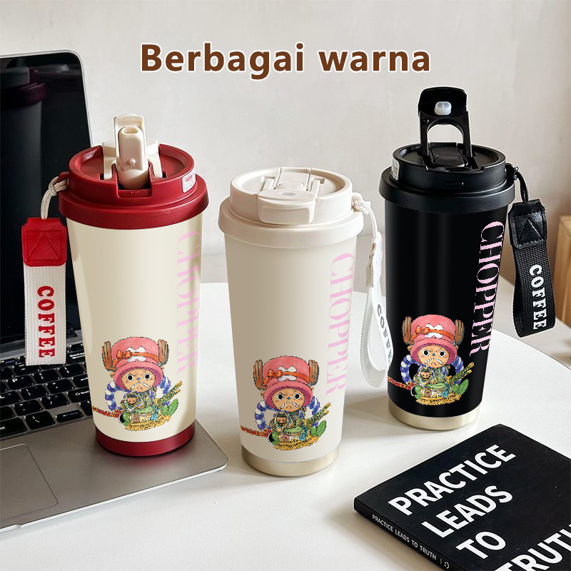 Chopper Anime Samurai COD  Tumbler kopi 500ml  Bottle Premium Termos air panas  Stainless steel 316 