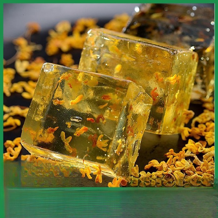 Osmanthus Cake Crystal Cake Osmanthus Parfait Luo Han Guo Osmanthus Sugar Ingredients Snacks Palace