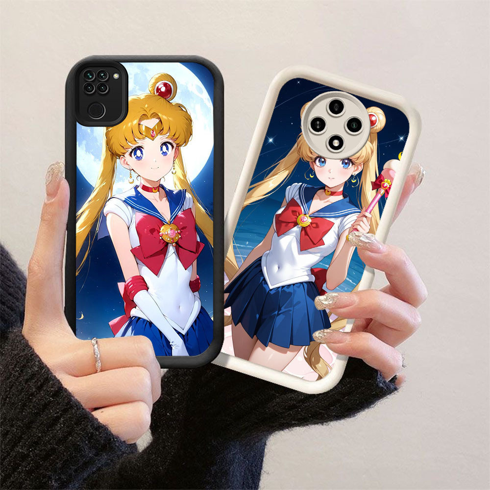 A2-50 Sailor Moon Case Lembut Casing untuk Xiaomi Redmi Note Poco 8 9 9S M2 Pro Max