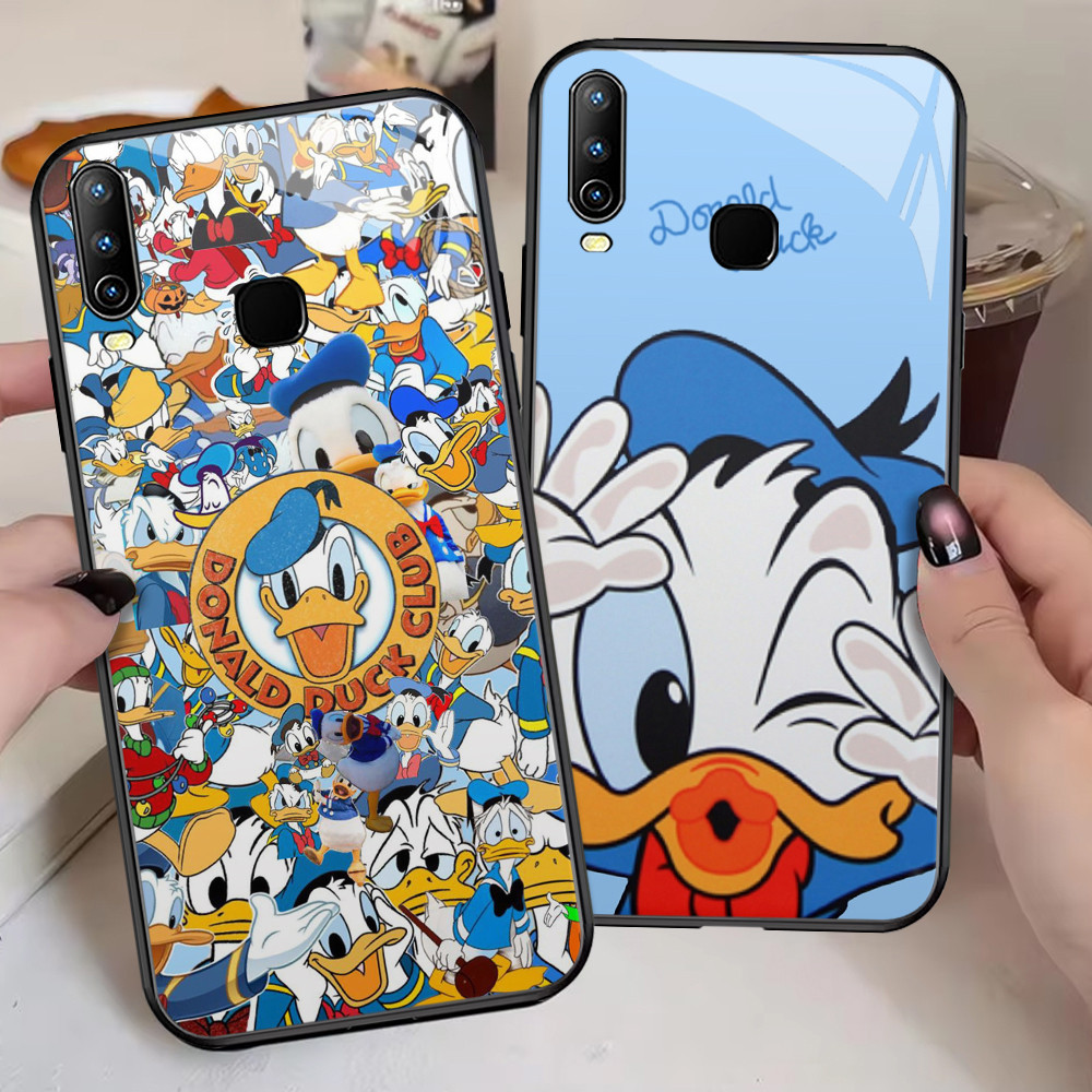 G-36 Donald Duck HD Kaca Casing untuk VIVO Y81s Y12i Y50 Y81 Y30 Y12 Y15 Y19 Y17 Y17S Y15S Case