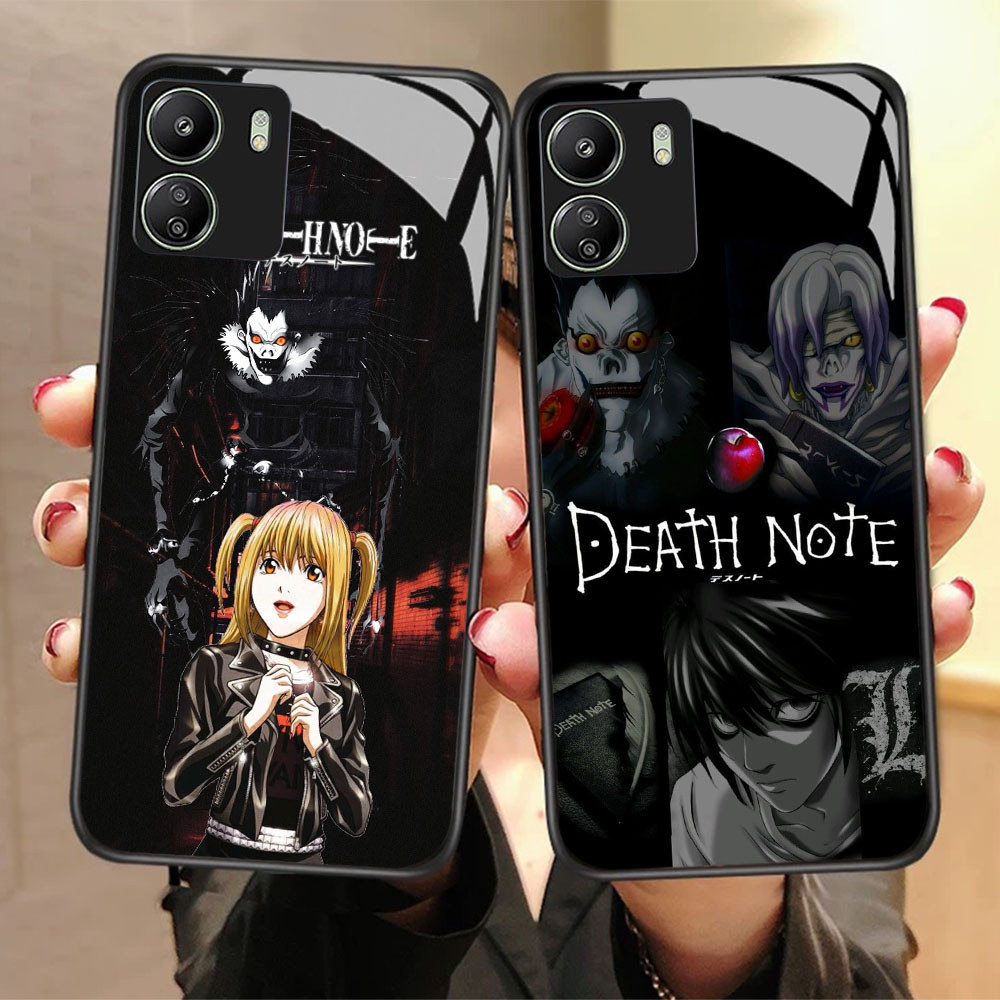 FX-27 Death Note HD Glass Casing untuk Xiaomi Redmi 13C A1 A2 Note 13 Pro Plus Poco C65 X6