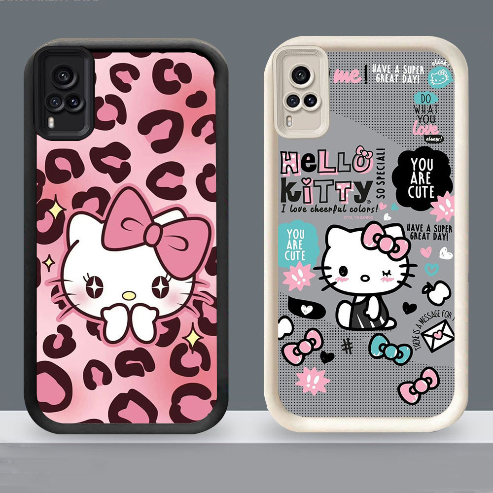 HM-59 Hello Kitty Casing HP Untuk VIVO Y51 Y53s Y33 Y73 V21E V21 Y51S Y31 Y51A