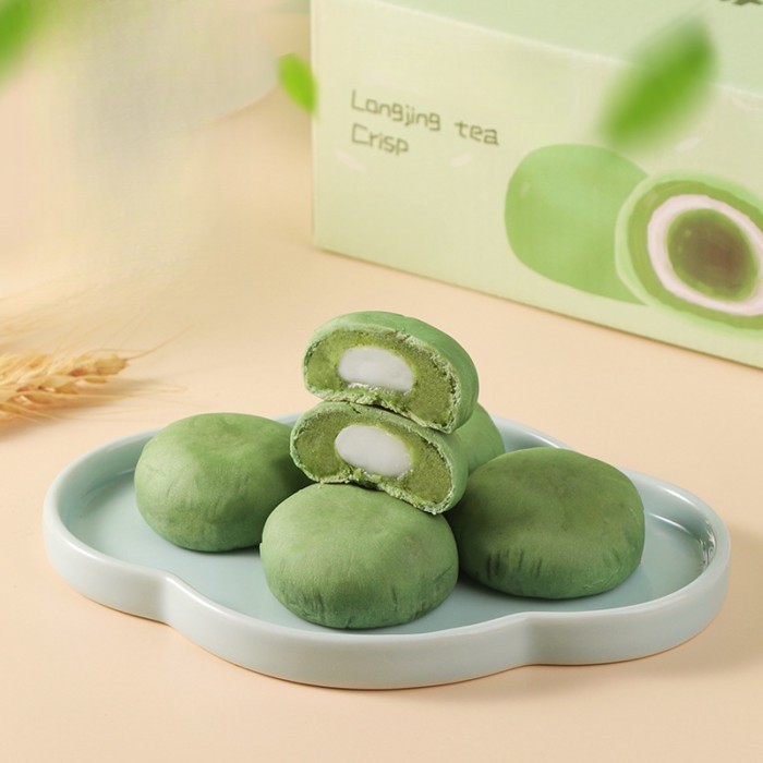 Bulk Longjing Crispy Green Tea Pastry Snow Meiniang Matcha Mochi Hangzhou West Lake Specialties Lei