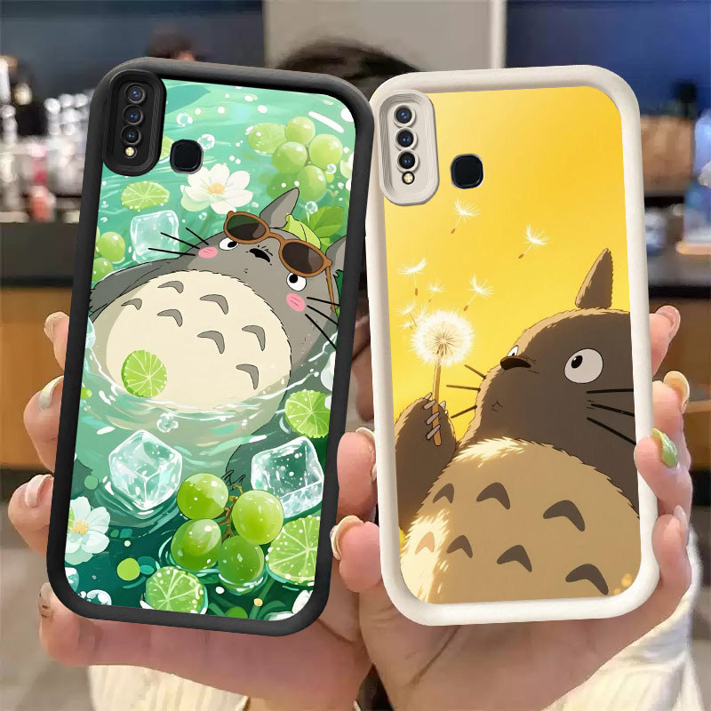 WW-27 Totoro Case Lembut Casing untuk VIVO Y50 Z1 Y17 Y30 Y19 Y12 Y15 Pro