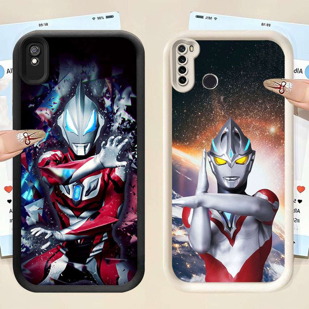 BF-32 Ultraman Casing HP Untuk Xiaomi Redmi Note 5 6A 7 9A A5 9T Poco M3 C71 Pro Plus