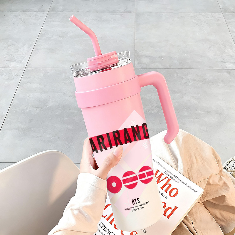 Arirang BTS Event Mug Tumbler Gelas 1200ml Kapasitas Besar Botol Minum aesthetic 40oz Termos air Min