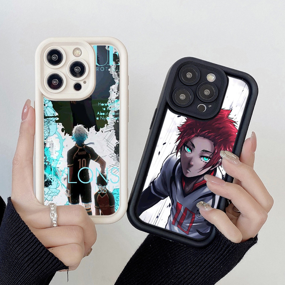 HA128 BLUE LOCK Anime Cartoon Untuk iPhone Casing hp Softcase Silikon Kasing untuk iPhone 13 Pro Max