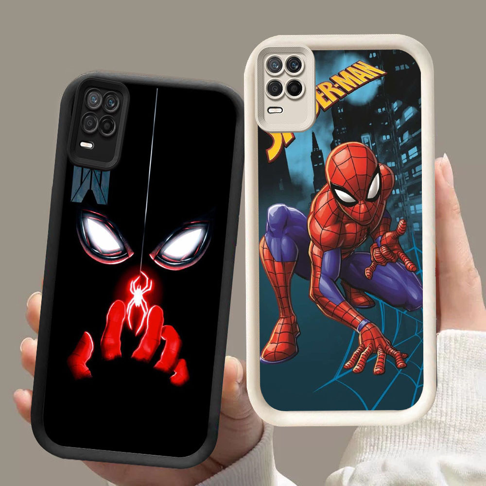 KT-32 Spiderman Murah Casing HP TPU Anti Gores Realme 8 8S 12 C67 V13 Q3 Narzo 30 Lite Pro