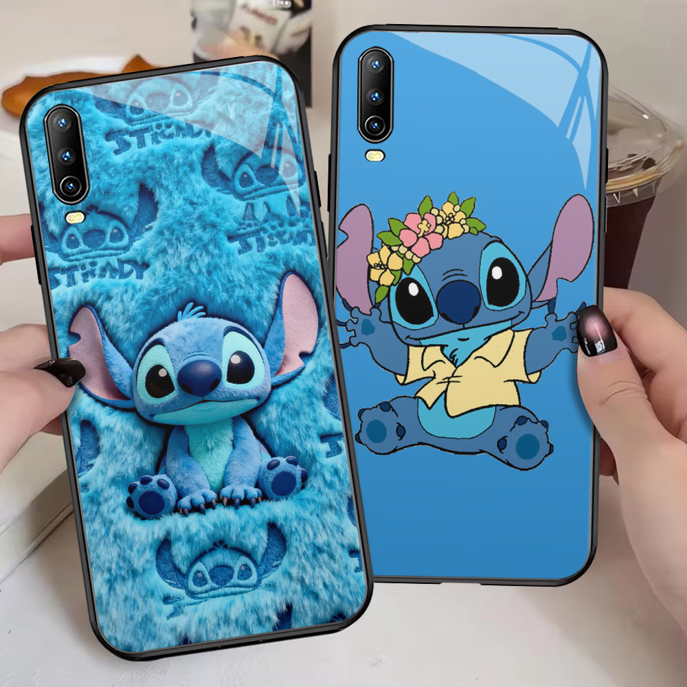 G-69 Stitch HD Kaca Casing untuk VIVO Y20 Y12s S1 Y11s V15 V5 Lite Y12a Y20s Y20i Pro Case