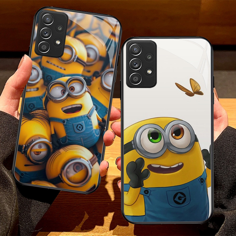 G-44 Minion HD Kaca Casing untuk Samsung A52 A23 A52S A13 A73 A33 A72 A32 A53 5G Case