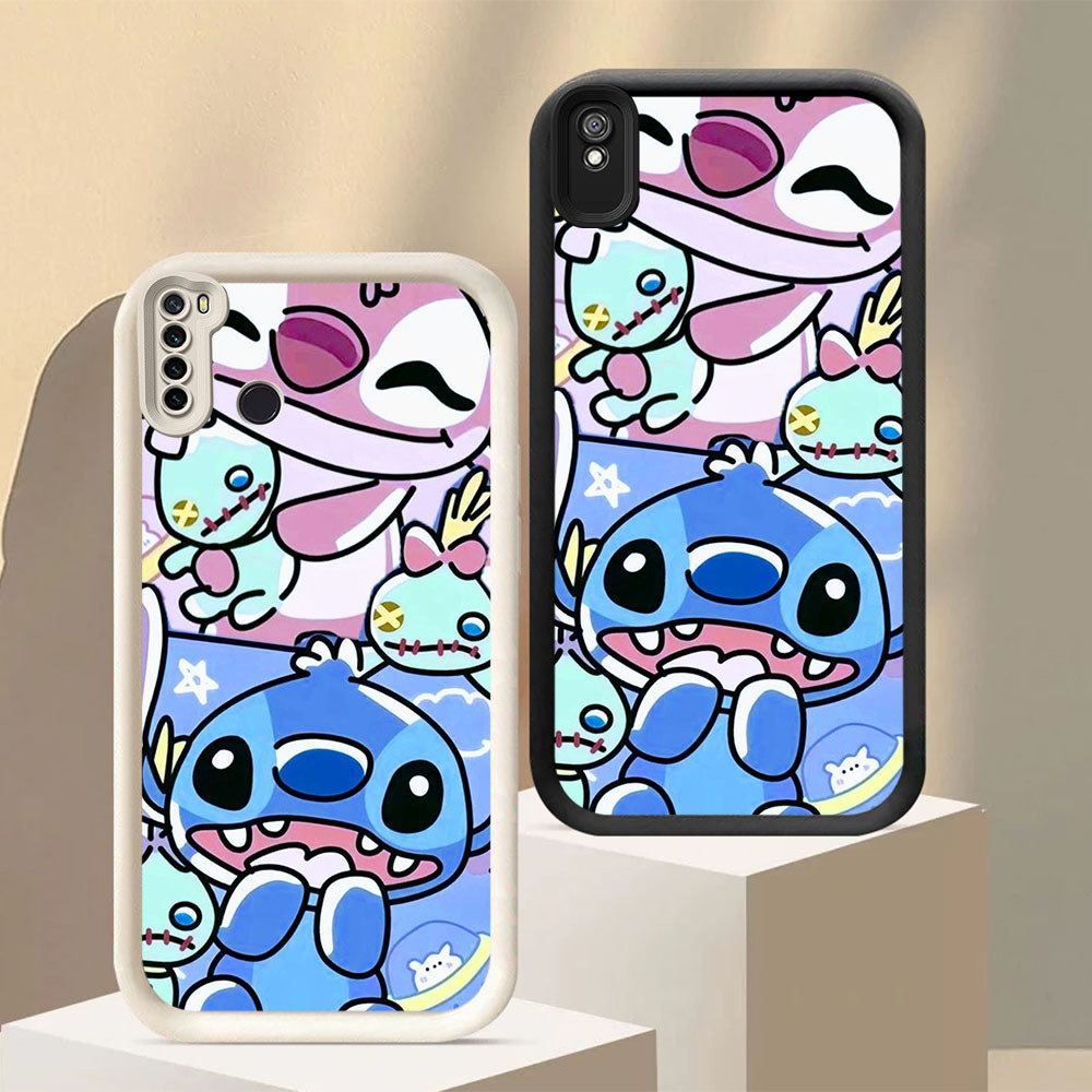 TL-25 Stitch Casing ponsel Silikon Yang Stylish for Xiaomi Redmi Note 9T 9A 6A 7 Pro