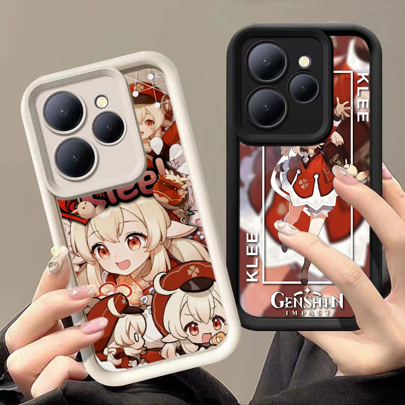 HA80 Klee Genshin Impact Untuk Infinix Casing hp Softcase Silikon Kasing untuk Tecno POP 9 8 Camon 4