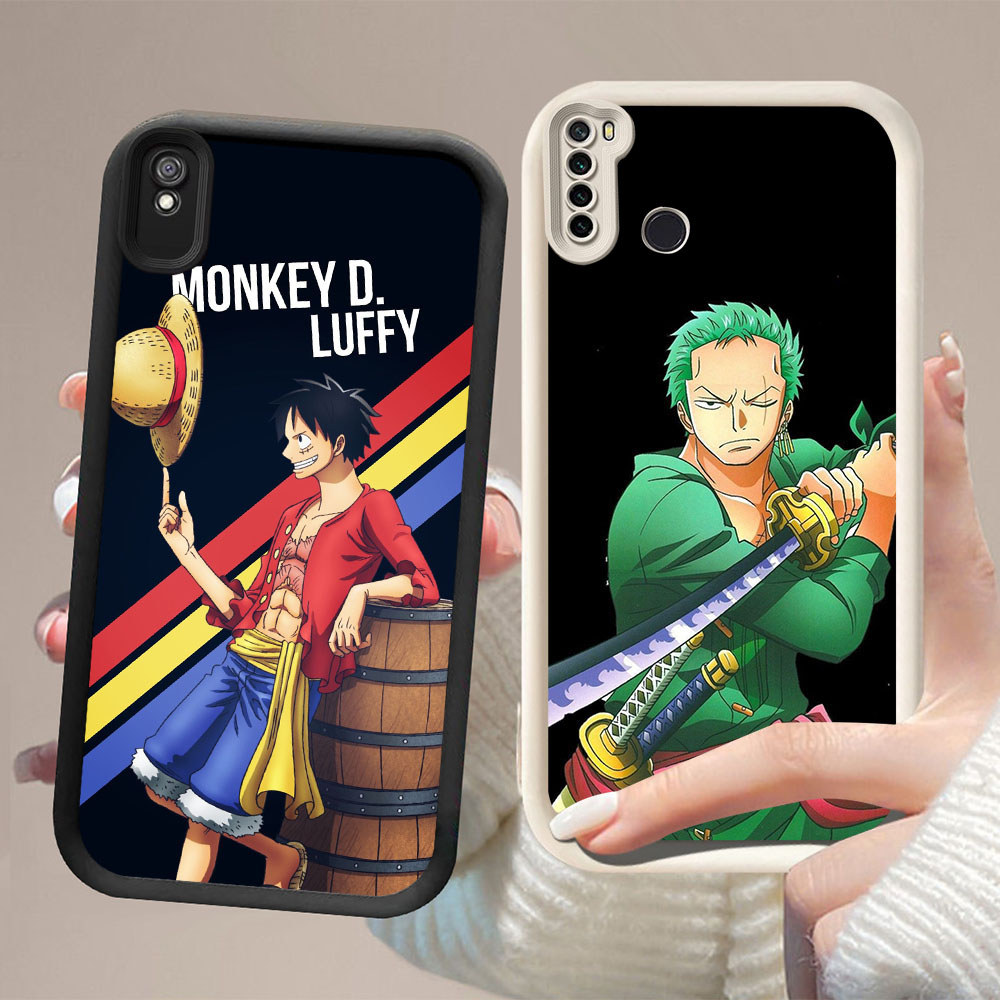 DW-62 One Piece Silicone Casing hitam putih untuk for Redmi Note 6A 9A 7 9T Pro