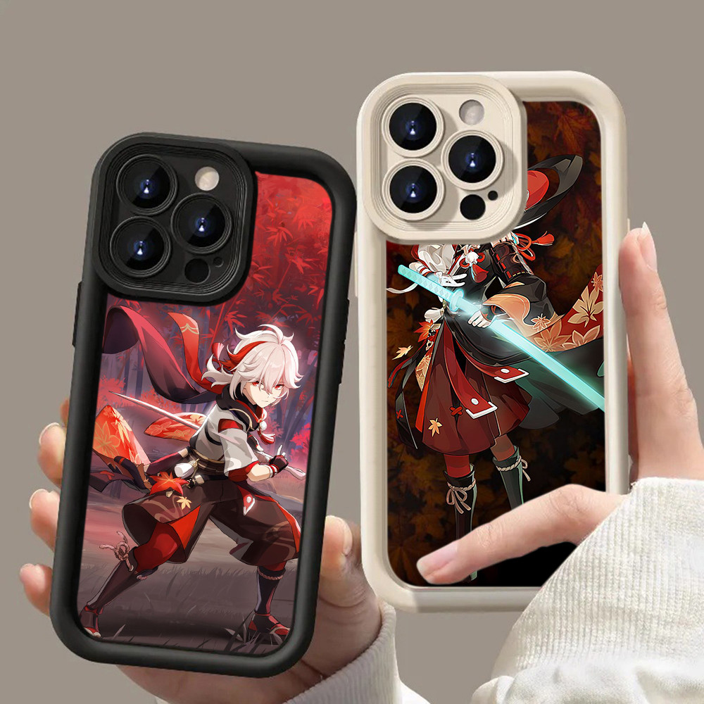 HA33 Genshin Impact game Kaedehara Kazuha Untuk Realme Casing hp Softcase Silikon Kasing untuk Realm