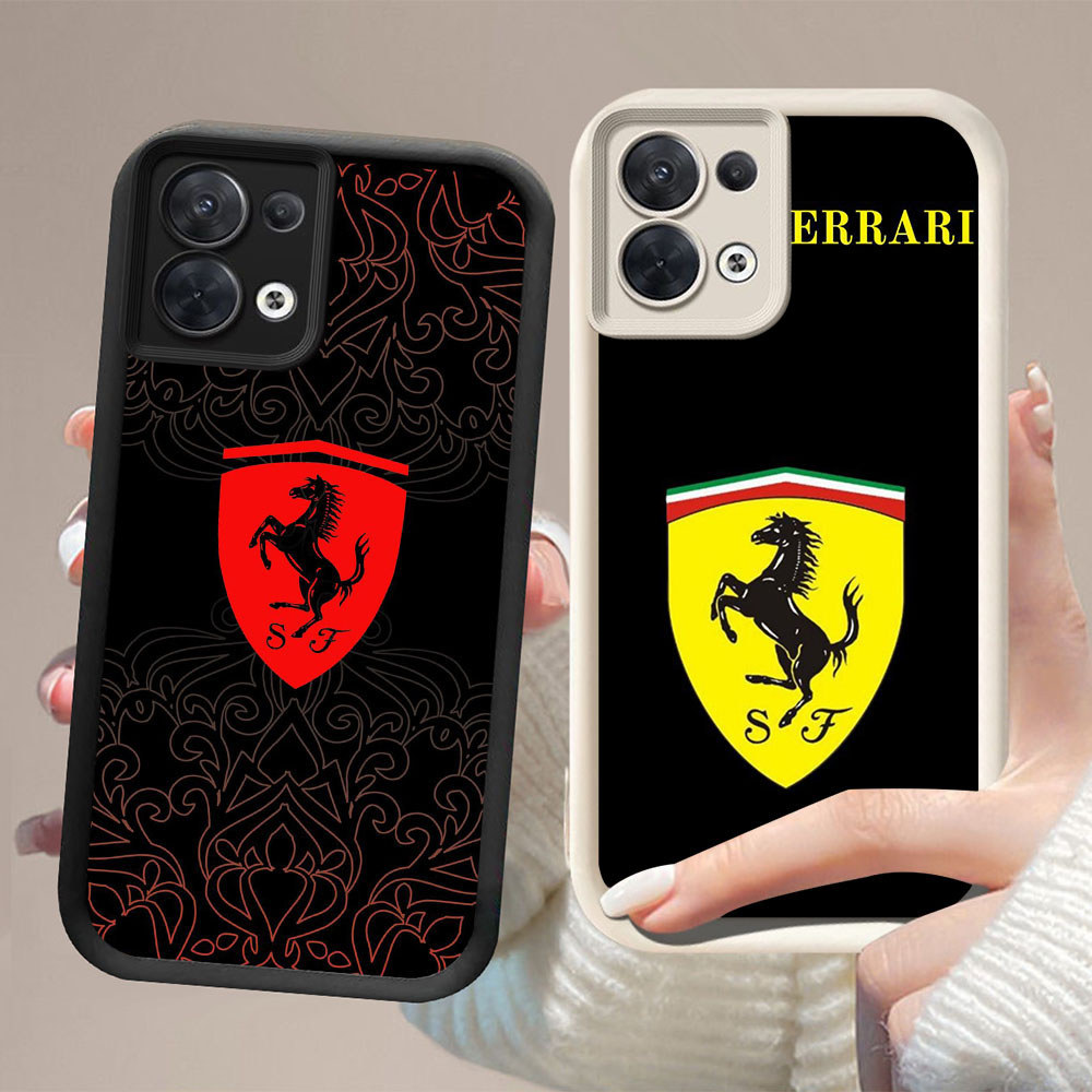 DW-61 NO.1Racing Car Silicone Casing hitam putih untuk for Redmi Reno Find F21 K9X 8 15C X5 7 F21S P