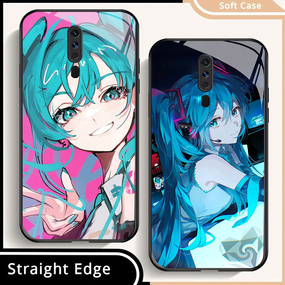 HR-57 Hatsune Miku HD Glass Casing HP OPPOV A9 A15 A15S A9X F11 Reno 2F 2Z Pro