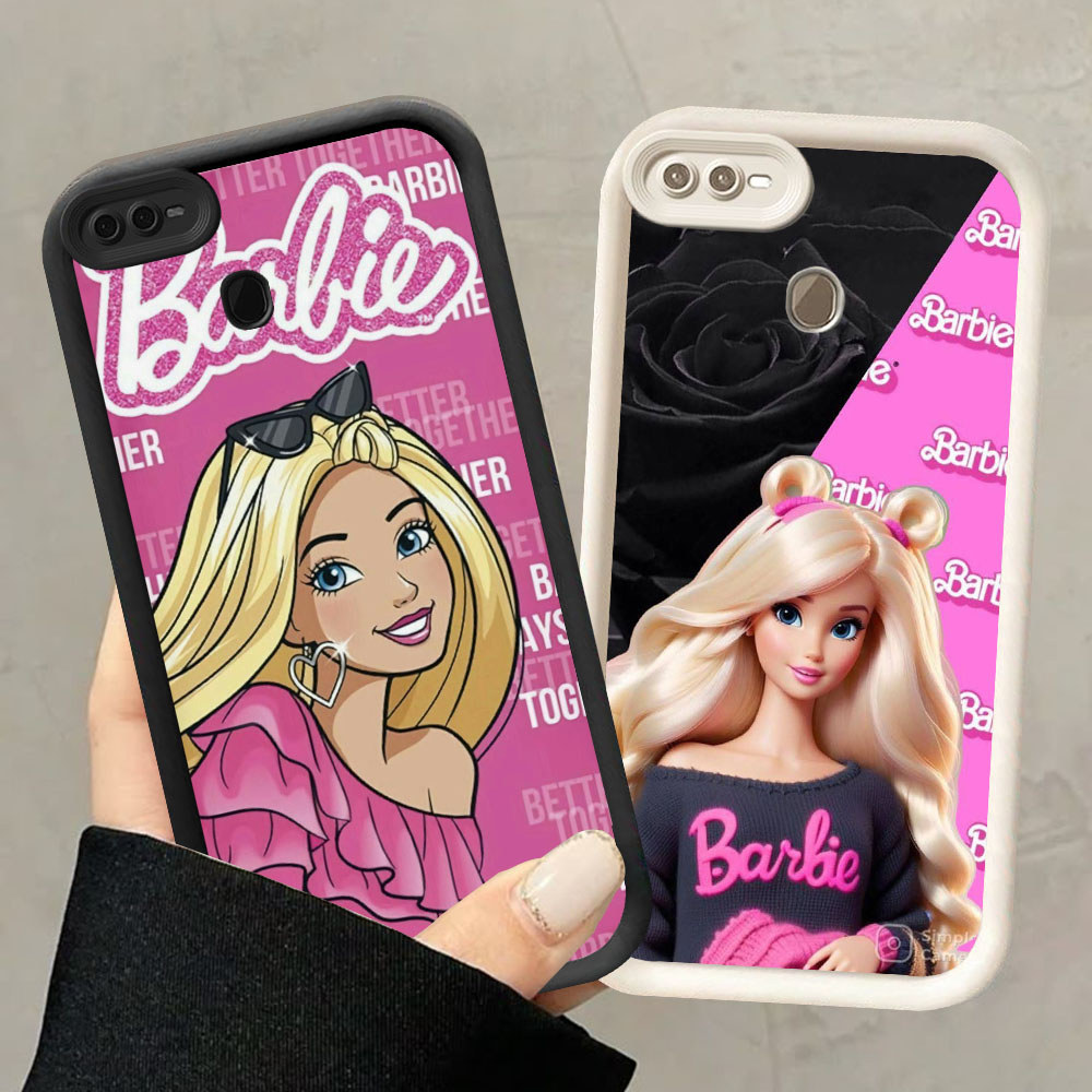 Murah Casing HP TPU Anti Gores OPPO A7 A5S A12 A12s F7 F9 F25 Pro HR-3 Barbie Girl