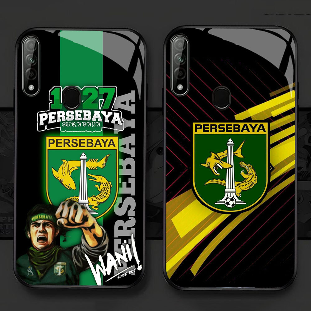 KD-78 Persebaya Surabaya HD Glass Casing HP OPPO A31 A53 A53S A32 A33 Reno 10 13 Pro