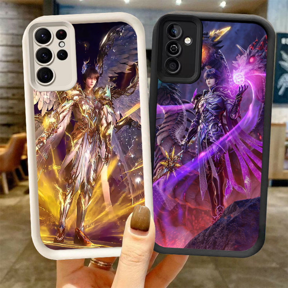 A2-56 Singgasana Segel - Long Haochen Case Lembut Casing untuk Samsung S21 A55 A26 S24 M15 FE S25 A5