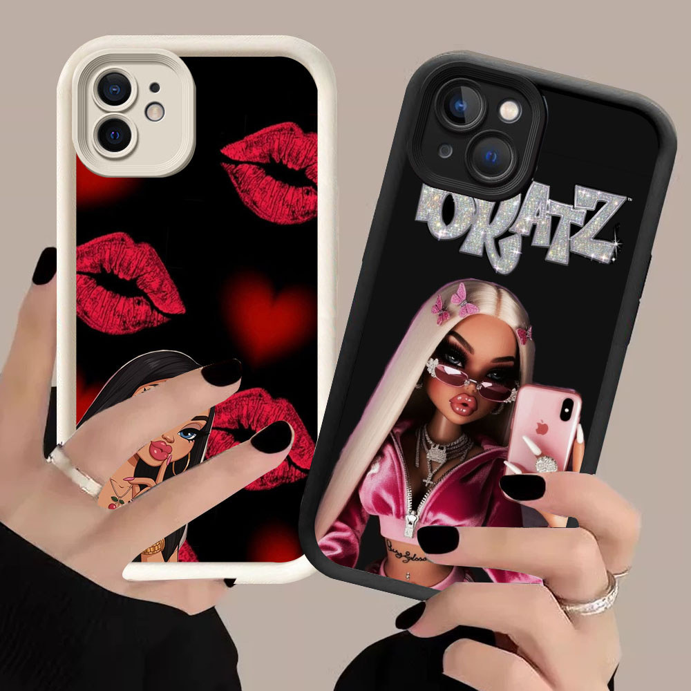 Murah Casing HP TPU iPhone 11 12 13 Mini Pro Max KR-84 Bratz