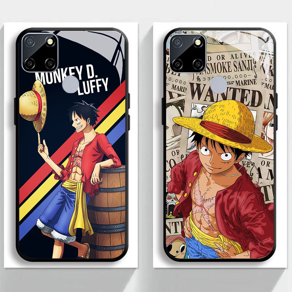 KR-15 Monkey D Luffy HD Glass Casing HP Realme C21Y C25S C25 C1 C15 C12 C25Y C21 Narzo 20 30A