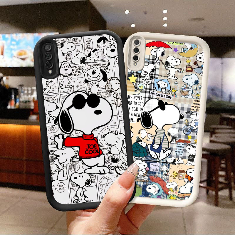 A2-58 Snoopy Case Lembut Casing untuk Samsung A30s Core A7 A03 A02 A50 M02 A50s 2018