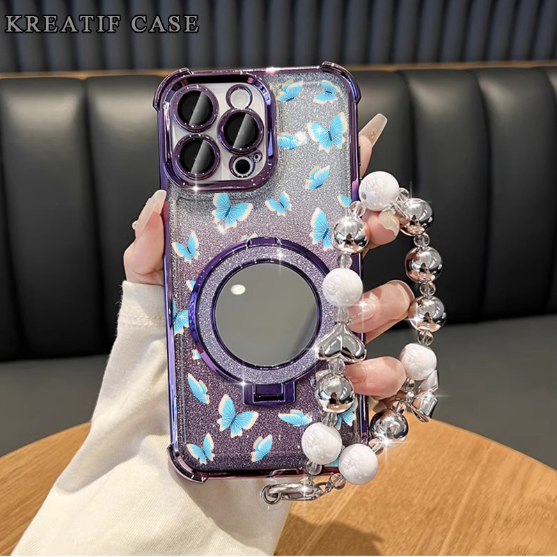 Case Vivo Y19s Y17 Y15 Y12 Glitter Card Anti Jatuh Casing Vivo Y03 Y30 Y22 Y20s Y400 Tali Kristal Si