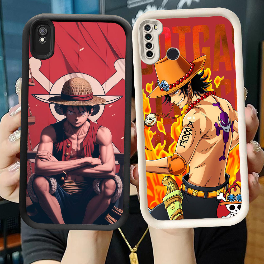 TS-32 Ace Luffy Casing HP Untuk Xiaomi Redmi Note 5 6A 7 9A A5 9T Poco M3 C71 Pro Plus