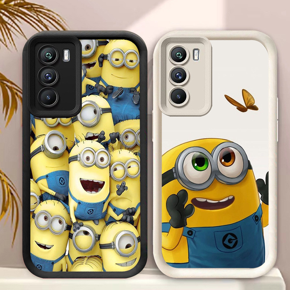 MH75 Minions Casing untuk Realme A74 A55 A16s C71 OPPO A94 A16 A54S C73 C75 Kasus