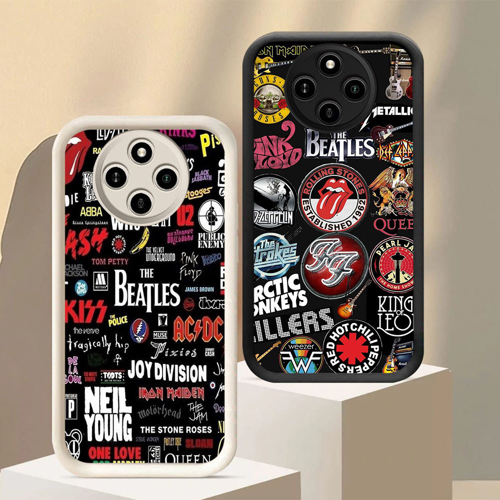 MP-25 ROCK BAND Shocking Silikon Casing untuk for Xiaomi Redmi Poco 12 14C C75 C61 A3 X3 A3X 13 Pro 