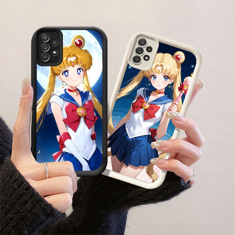 A2-50 Sailor Moon Case Lembut Casing untuk Samsung A32 A33 A52 A72 A23 A53 A73 A52S A13 5G