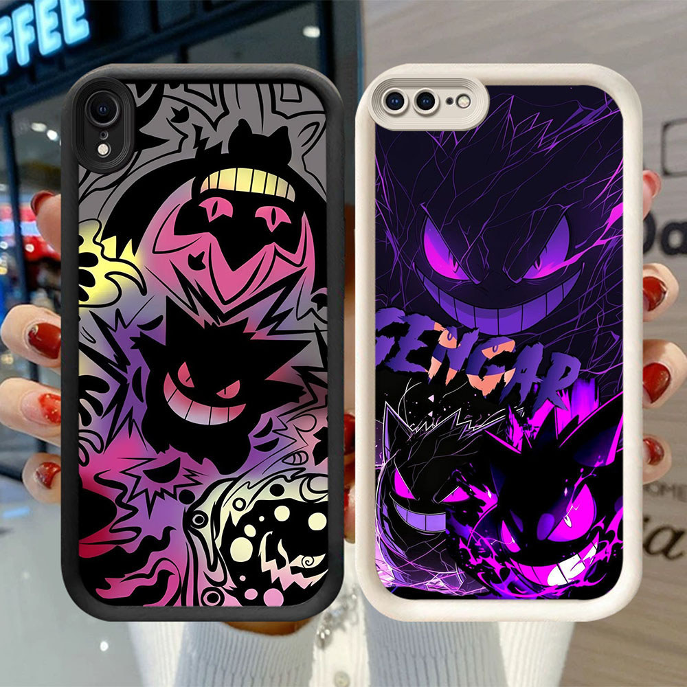 Murah Casing HP TPU Untuk X iPhone XS XR 6 7 8 Max Plus KR-64 Pokemon Gengar