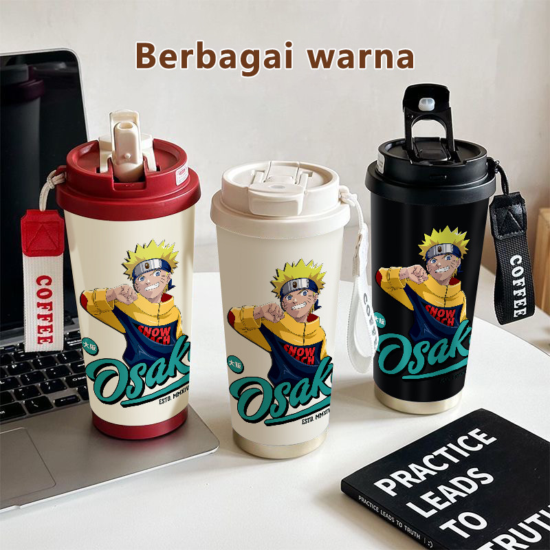 Naruto Osaka Anime COD  Tumbler kopi 500ml  Bottle Premium Termos air panas  Stainless steel 316 Vac