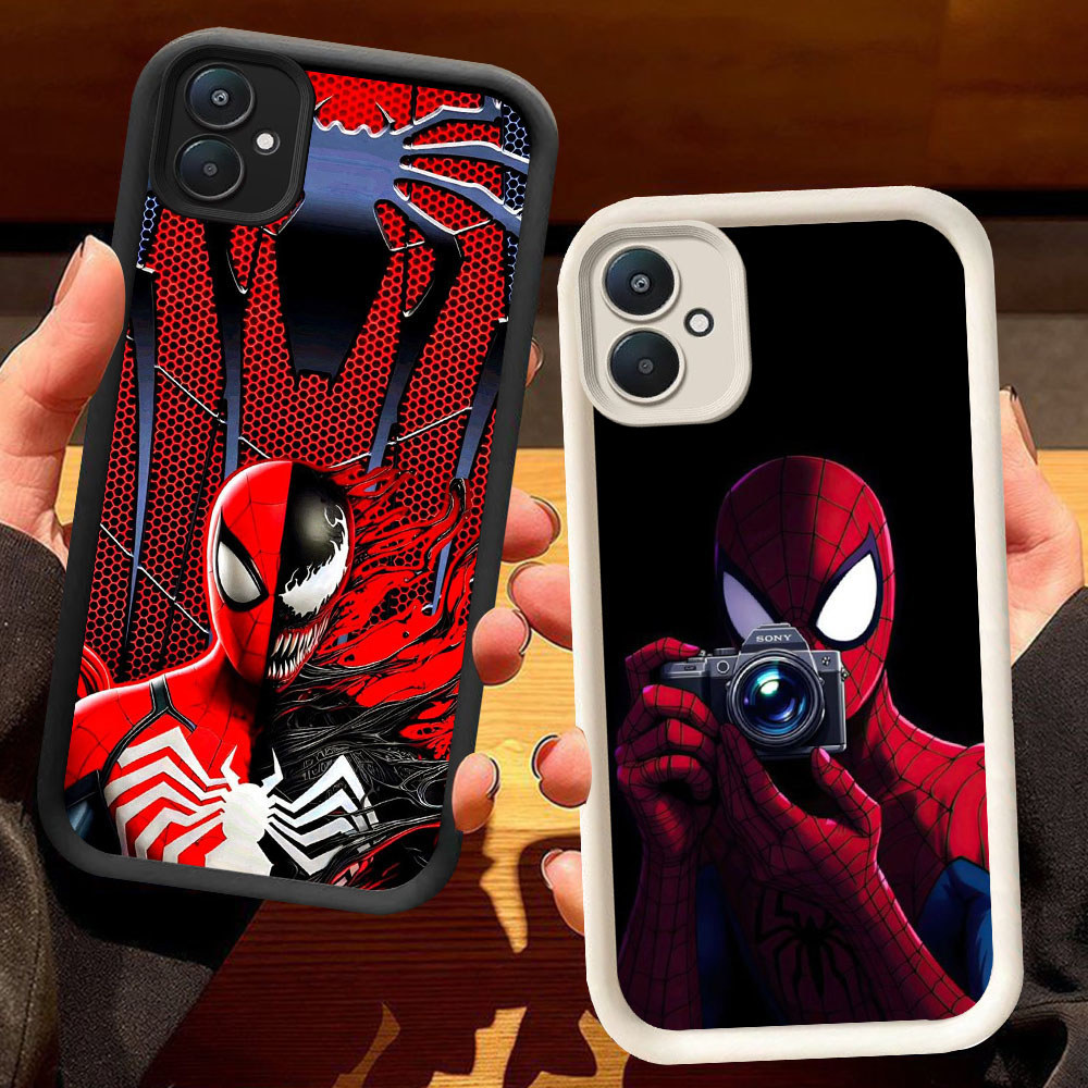 KD-32 Spider-Man Casing HP Untuk Xiaomi 13T 14 14T Poco M4 C65 Redmi 13C A1 A2 K60 Ultra Pro