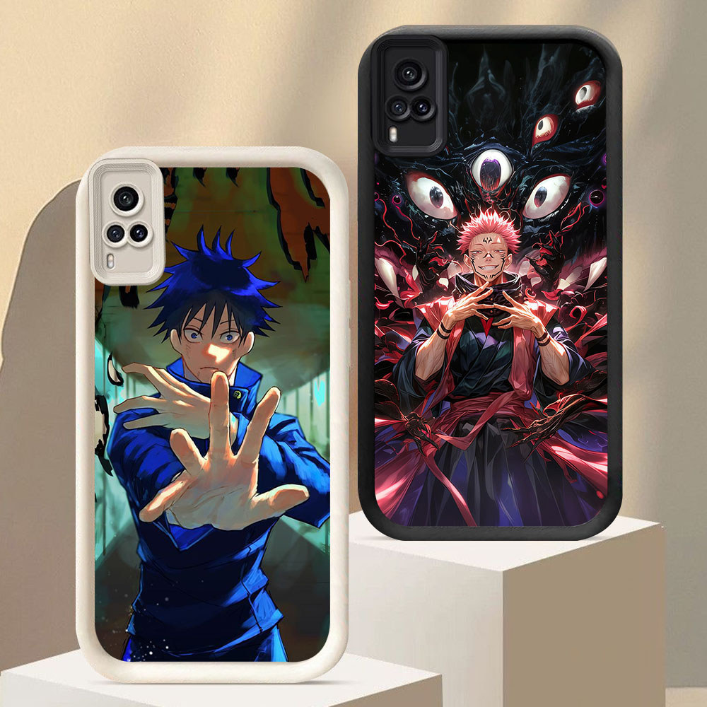 FX-50 Jujutsu Kaisen Anime Shockproof Casing untuk VIVO Y51 Y51A Y73 V21 Y53s V21E Y51S Y31 Y33