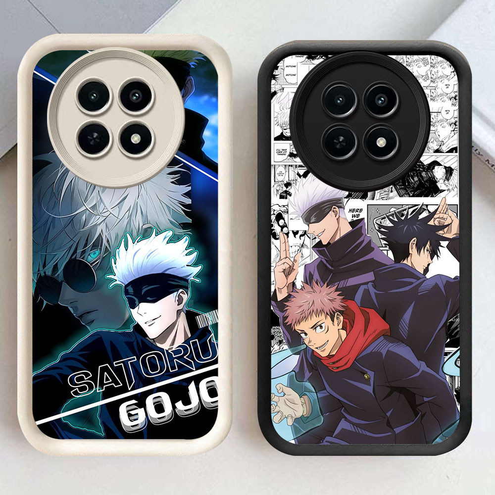 HM-58 Gojo Satoru Murah Casing HP TPU Anti Gores Realme 12 12X 13 C65 P1 Narzo N65 70 Pro Plus
