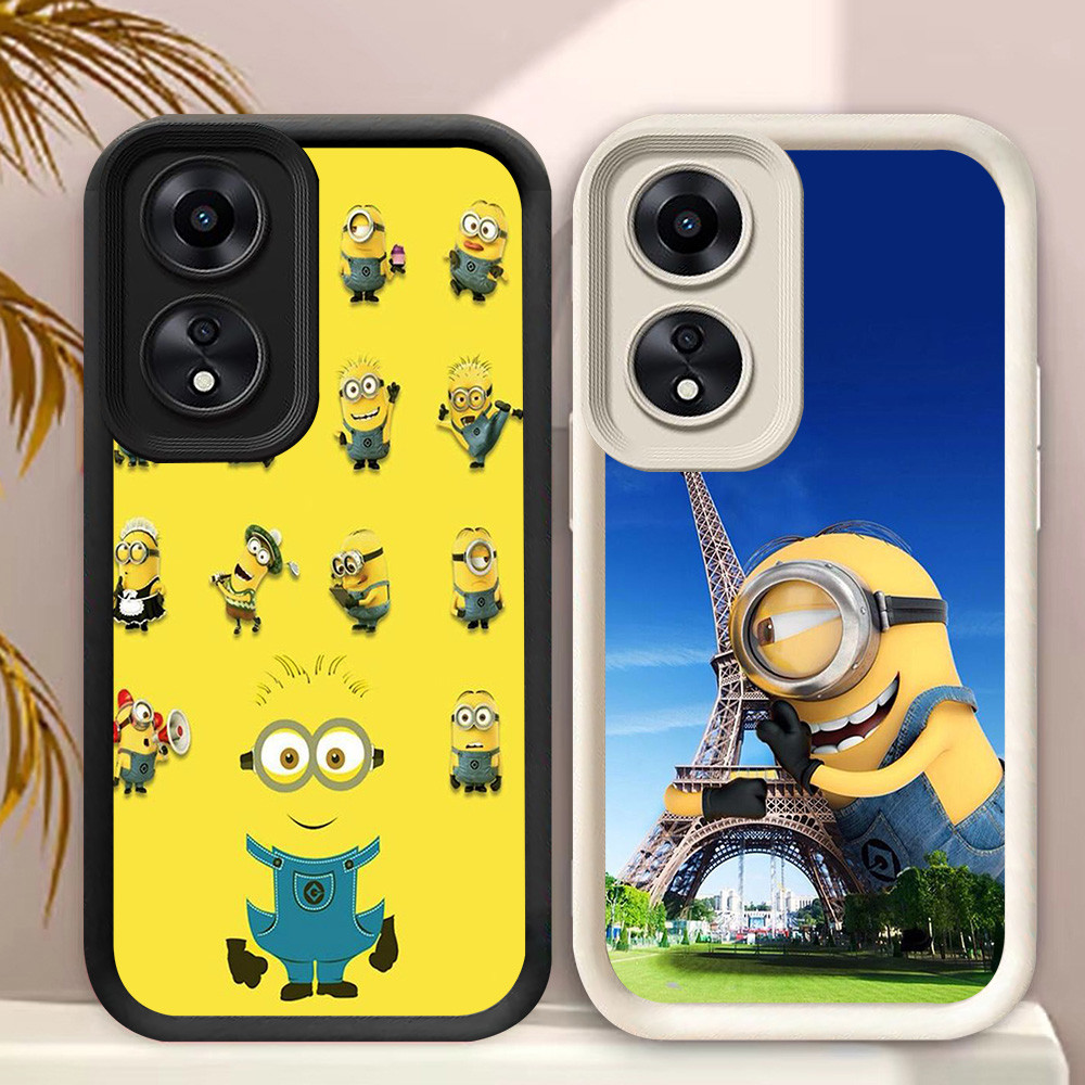 MH75 Minions Casing untuk OPPO A60 A98 A17 A78 A18 A58 A38 5G Kasus