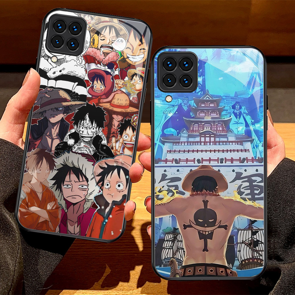G-61 One Piece Ace HD Kaca Casing untuk Samsung Galaxy M12 A12 M32 A22 5G Case