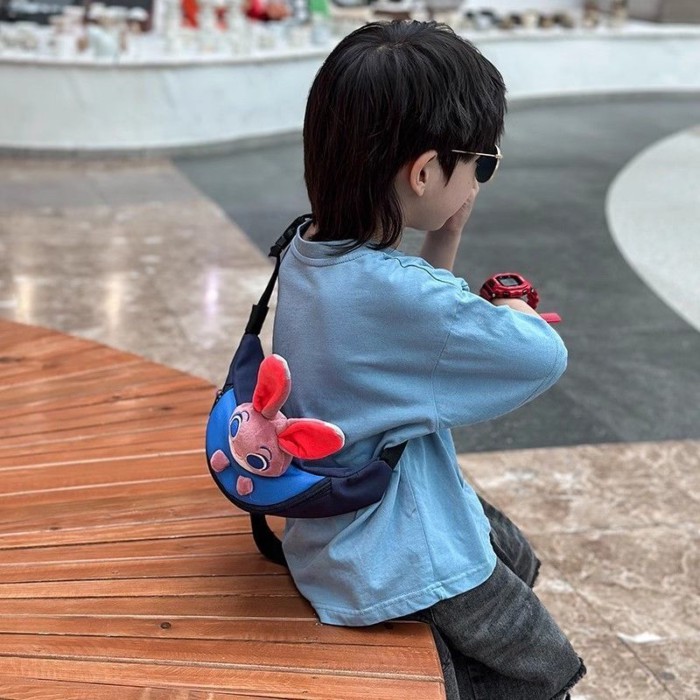 Tas Dada Anak-anak, Kelinci Mewah Kartun Lucu, Tas Pinggang Anak Laki-laki, Tas Dada Bayi Perempuan