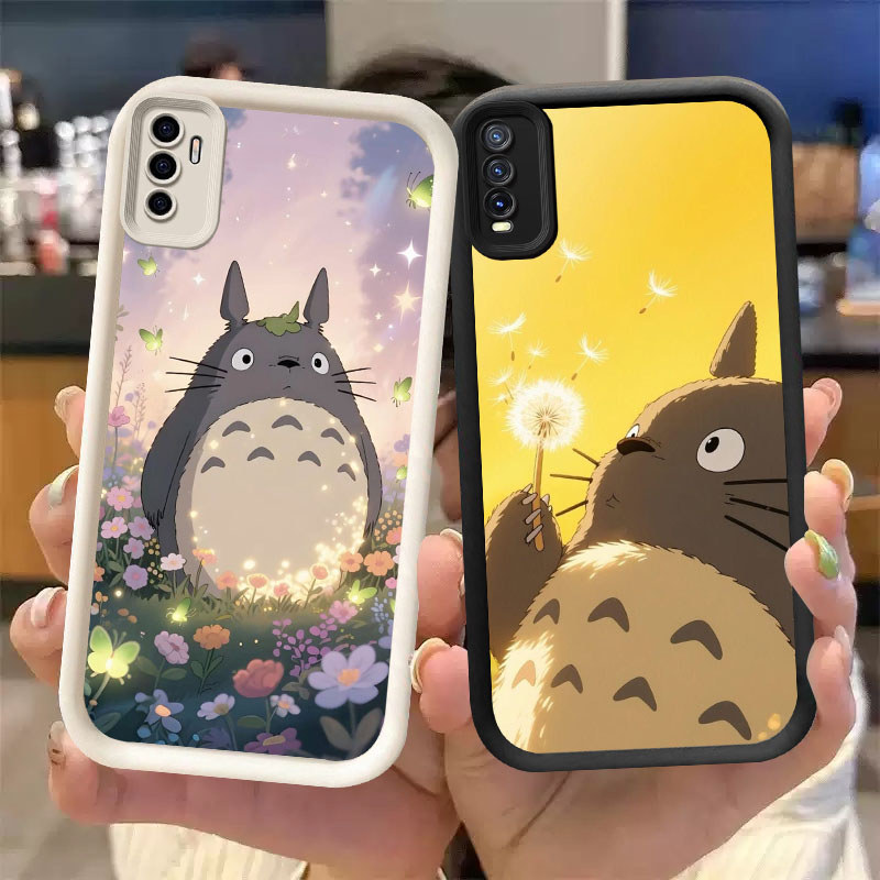 WW-27 Totoro Case Lembut Casing untuk VIVO iQOO Z10 NEO Y20 Y20S 10 S1 Y20i Y11S Y12S 13 Turbo Pro 5