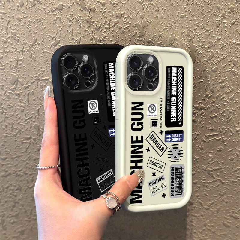 Senapan Mesin SoftCase Anti Jatuh FOR IPHONE15PROMAX IPHONE15PRO IPHONE15