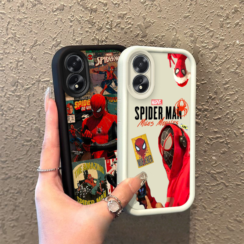Spiderman SoftCase Anti Jatuh FOR OPPOA40M A40 A39 A38 A37 A33 2020 A32 A31 2020
