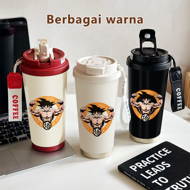 Goku Anime Martial Arts COD  Tumbler kopi 500ml  Bottle Premium Termos air panas  Stainless steel 31
