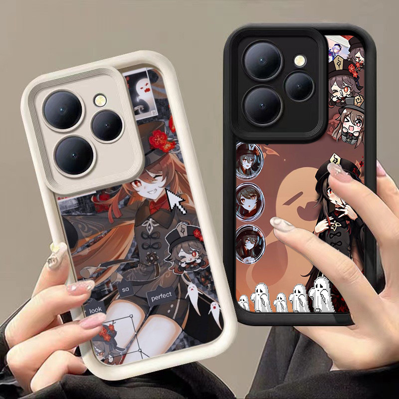 HA32 Genshin Impact game Hu tao Untuk Infinix Casing hp Softcase Silikon Kasing untuk Tecno POP 9 8 