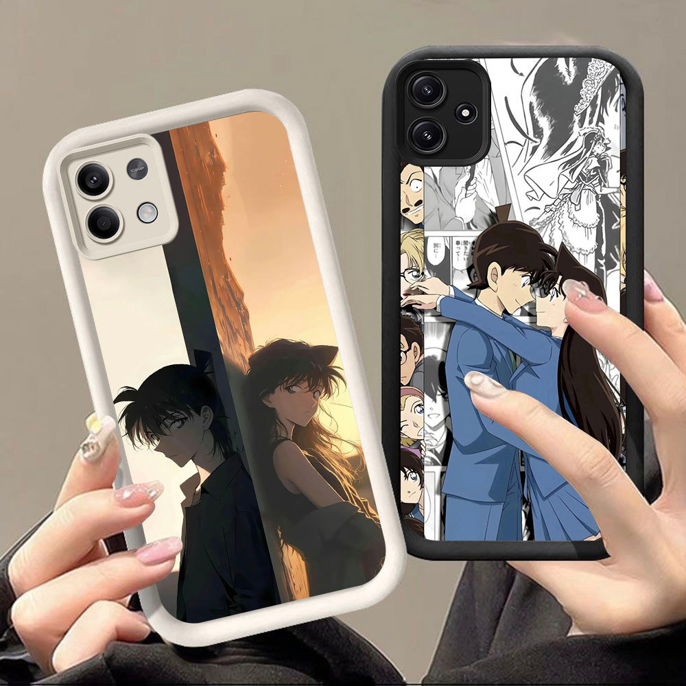 KT-22 Detective Conan Casing HP Untuk Xiaomi Redmi Note 12 13 14 Pro