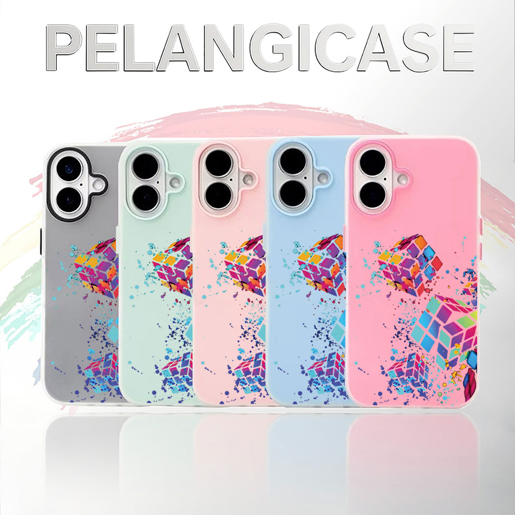 Cool Rubik's Cube Jelly Case For OPPO A16K A16E A54 A55 A16 A17 A17K A8 A18 A38 A3S A12E A15 A3X A77