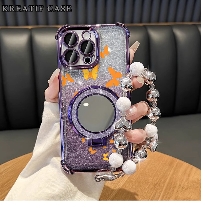 Case Realme C71 C75 Note60 C63 Glitter Card Anti Jatuh Casing Realme 14 5G C17 C11 C20 Note50 Tali K