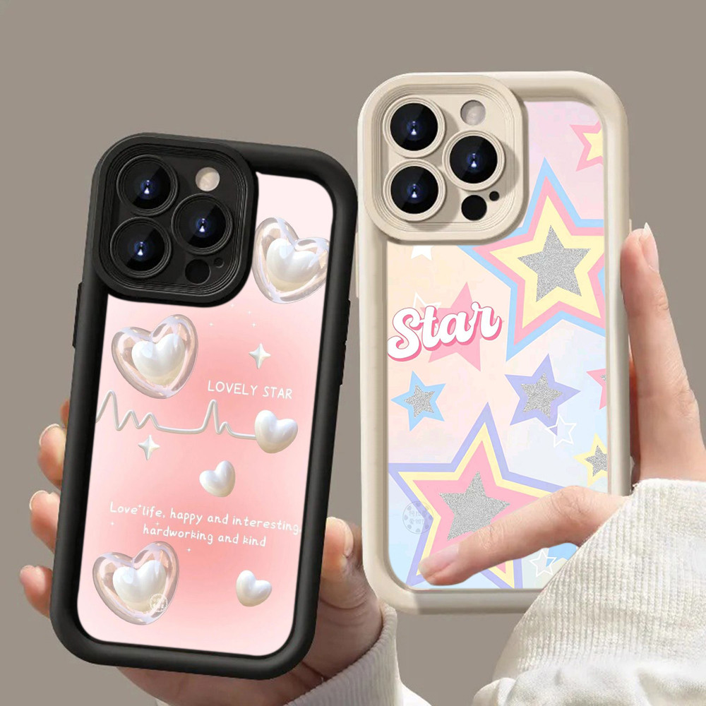 HA137 Bowknot Heart Pink Cute Untuk Realme Casing hp Softcase Silikon Kasing untuk Realme Narzo 50i 