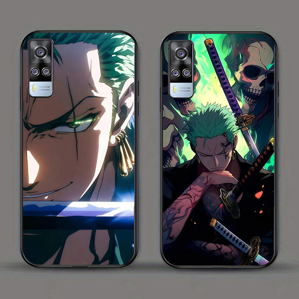 KD-101 Zoro One Piece HD Glass Casing untuk VIVO Y51 V21E Y31 Y52 V21S V21 V20 Y53S